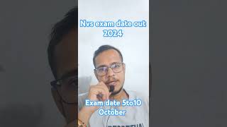 Nvs exam date out 2024 [upl. by Sanoy]