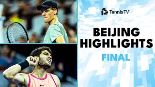 Jannik Sinner vs Carlos Alcaraz For The Title 🏆  Beijing 2024 Final Highlights [upl. by Harpp]