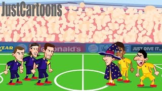 Atletico Madrid vs Barcelona in 19 Seconds [upl. by Ayra194]