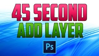 Photoshop CC  How to Add a New Layer With Shortcut [upl. by Rufford58]