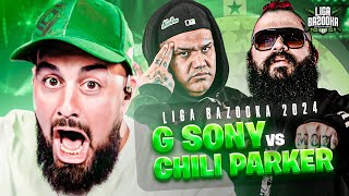 NO SÉ COMO HIZO PARA RAPEAR DESPUÉS DE ESO  REACCIÓN a CHILI PARKER vs G SONY  LIGABAZOOKA [upl. by Alage]