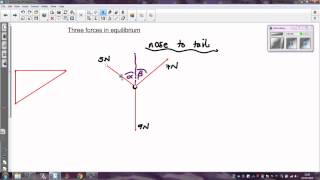 Three forces in equilibrium  an easy method [upl. by Klotz]