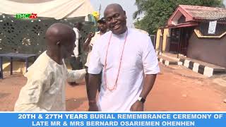 Remembrance Ceremony Of Late Mr Mrs Bernard Osariemen Ohenhen in Benin [upl. by Gonnella]