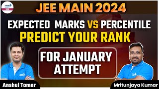 JEE Mains Expected Marks vs Percentile  Predict Your Rank for January Attempt  JEE2024  LIVE [upl. by Norrab]