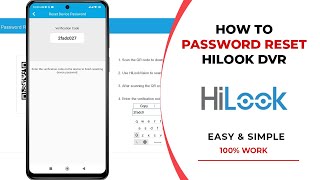 HiLook DVR Password Reset [upl. by Guod]