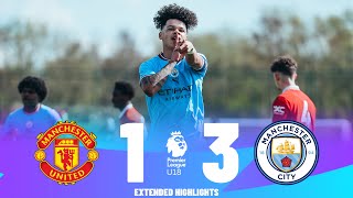 Manchester United vs Manchester City  Highlights  U18 Premier League 15042023 [upl. by Tanner]