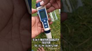 Unboxing 5 in 1 Water Quality Tester  TDS  pH  EC  Salinity  Temperatur [upl. by Innis]