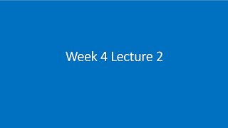 Week 4 Lecture 2 Chapter 8 [upl. by Francie274]