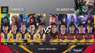 HOMEBOIS VS SELANGOR RED GIANTS PLAYOFFS MATCH 1 MPL MY S12 [upl. by Arihs]