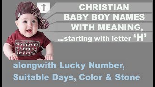 Christian Baby Boy Name 2024  Unique Christian Boy Names with meaning  Unique Christian Boy Name [upl. by Infield]