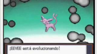 Pokemon Eevee evolves to Espeon [upl. by Bary]