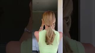 HOW TO CREATE A PONYTAIL WITHOUT A HAIR TIE [upl. by Perri802]