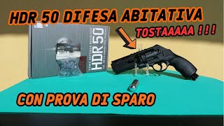 UMAREX HDR 50  ARMA A CO2 DA DIFESA ABITATIVA  RECENSIONE E PROVA DI SPARO [upl. by Lyckman]