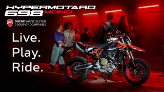 Ducati Hypermotard 698 Mono  Live Play Ride [upl. by Aryl]