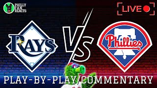 Rays vs Phillies  LIVE PlaybyPlayCommentary game three [upl. by Suoirad]