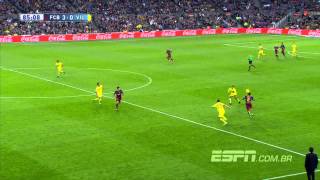 Neymar Amazing goal vs Villarreal  Barça 3x0 HD [upl. by Akeimahs]