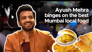 Ayush Mehra Eats His Favourite Street Food In Mumbai  Curly Tales  Sunday Brunch With Zomato [upl. by Arimay]