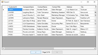 C Tutorial  How to implement Custom Paging in DataGridView  FoxLearn [upl. by Kenwee]