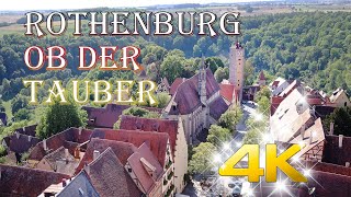 Rothenburg ob der Tauber Germany walking tour 4K [upl. by Crowns187]