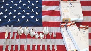 Made in the USA Liberty Tabletop Flatware Review  Betsy Ross [upl. by Hillyer]