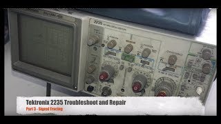 Tektronix ANUSM488 2235 Oscilloscope repair and calibration 3 of 7 [upl. by Merkley595]