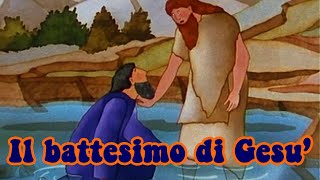 Gesù battezzato da Giovanni  Bibbia per bambini [upl. by Yrdnal]