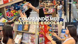 COMPRANDO MEU MATERIAL ESCOLAR 2024 🇧🇷✨ [upl. by Durer846]