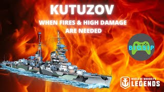 Kutuzov  The Ship For Max Damage amp Fires  World of Warships Legends  XboxPlaystation [upl. by Gurias]