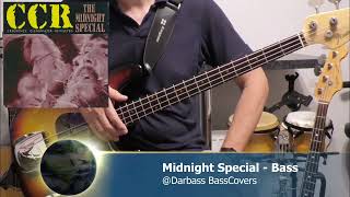 Creedence Clearwater Revival  CCR The Midnight Special  Bass Cover 🎧 with bass tabs [upl. by Hare965]