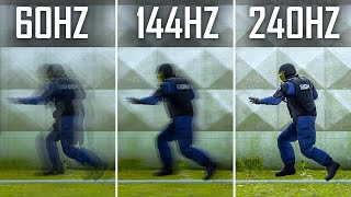 60 hz vs 144hz vs 240hz  A real DIFERENÇA e COMPARAÇÃO entre os monitores de diferentes HERTZ [upl. by Evers]