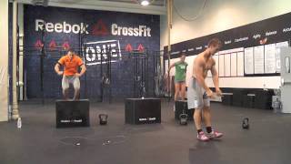 CrossFit  Austin Malleolo Spencer Hendel and Denise Thomas on WOD 110823 [upl. by Dorwin]