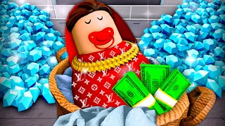 Born Into TRILLIONAIRE Family A Roblox Movie [upl. by Mhoj]