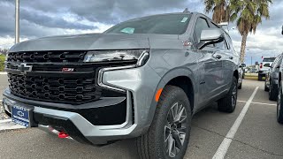 Exterior  Interior 2024 TAHOE Z71 in Sterling Gray Metallic chevrolet [upl. by Eyahs]