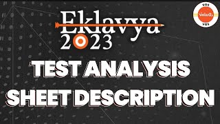 Test Analysis Sheet Description  Eklavya 2023  Eklavya by Vedantu [upl. by Solnit]