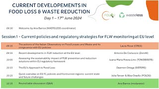 Webinar  Session 1  Current policies and regulatory strategies for FLW monitoring at EU level [upl. by Aggi]