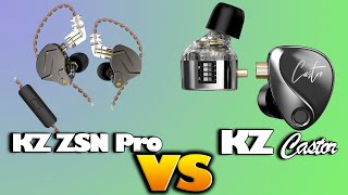 KZ ZSN Pro VS CASTOR ¿Cuales son mejores para Gaming [upl. by Enel]