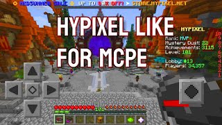 hypixel like skyblock server for mcpe 2024  how to play hypixel in mcpe  play hypixel like server [upl. by Lanette]