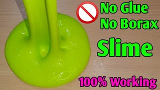 How To Make Slime Without Glue Or Borax l How To Make Slime With Flour and Sugar l DIY No Glue Slime [upl. by Lamhaj442]