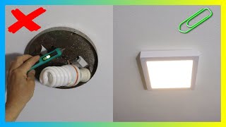 PLAFON LED SUPERFICIAL CUADRADO 18W CALIDA  FRIA SICA Tutorial 2 [upl. by Assyral597]