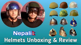 Helmets Unboxing amp Review in Nepali  KPI Helmets Price in Nepal  Scooter Helmet [upl. by Etnaud927]