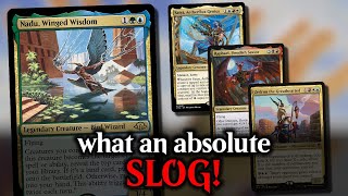 Nadu Winged Wisdom vs Satya vs Raphael vs Zedruu  Magic Online Commander Gameplay [upl. by Genaro]