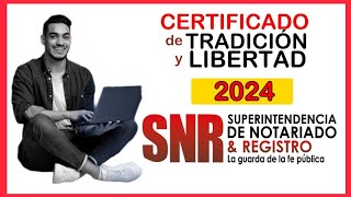 Descargar Certificado de Tradición y Libertad sin pagar demás [upl. by Bertasi]