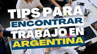 Como encontrar trabajo en Argentina TIPS 5IMONDICE [upl. by Aivekal]