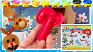 Unbox Demo PLAY DOH Toys Holiday Advent Calendar  Open Surprise Doors toysunboxing [upl. by Gnilyarg816]