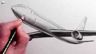 How to Draw an Airplane for Beginners [upl. by Adnoloy728]