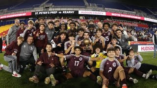 St Peters Prep vs Kearny HCIAL Final Soccer Highlights 101923 [upl. by Alleuol]