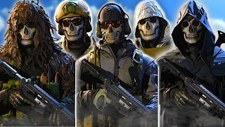 ALL GHOST SKINS IN MODERN WARFARE SHOWCASE quotDreadwoodquot quotAzraelquot quotClassic Ghostquot  MORE [upl. by Retxab]