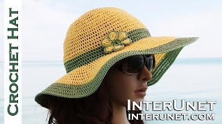 How to crochet summer sun protective hat [upl. by Myrt]