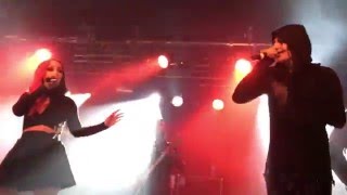 Motionless in White with Ash Costello  Contemptress  Belfast 2016 [upl. by Redwine]