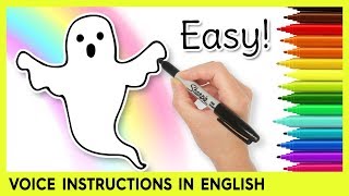 How to Draw a GHOST [upl. by Furie]